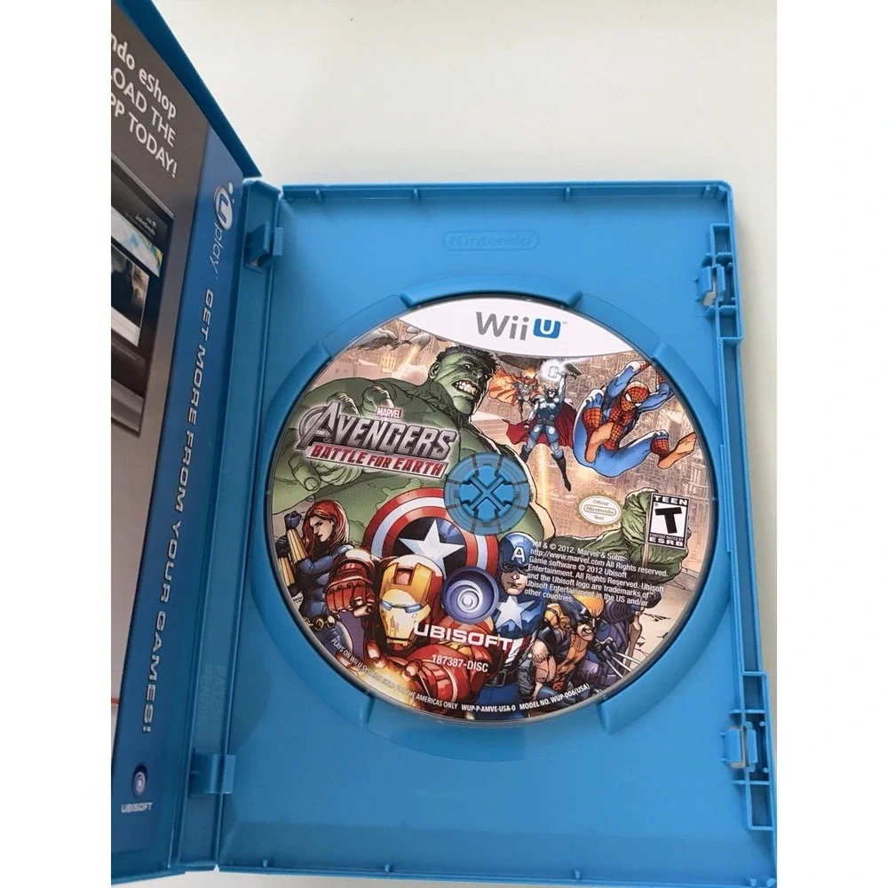 Nintendo Wii U Marvel Avengers Battle for Earth CIB Complete Tested Video Game